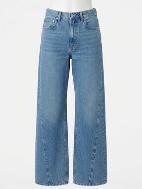 SLVRLAKE Grace Twisted Seam Wide Leg Jeans Fool For Love Sz 28